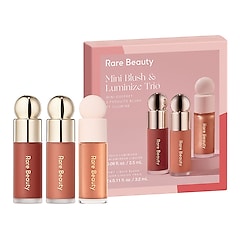 Set Mini Blush & Luminize Trio - Μίνι ρουζ & highlighter, Rare Beauty